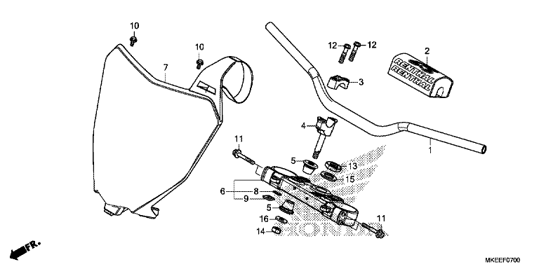 HANDLE PIPE/TOP BRIDGE