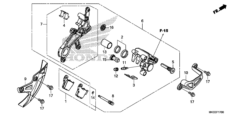 REAR BRAKE CALIPER