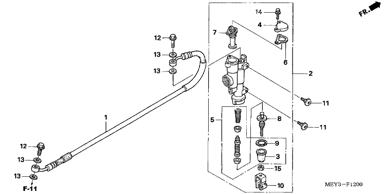 RR. BRAKE MASTER CYLIDER