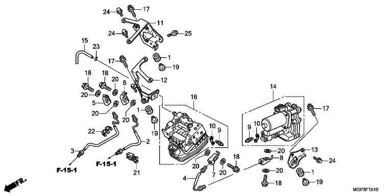 REAR POWER UNIT/REAR VALVE UNIT