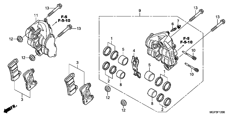 FRONT BRAKE CALIPER