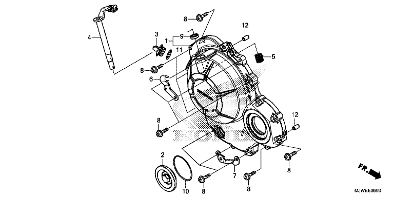 RIGHT CRANKCASE COEVR