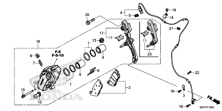 FRONT BRAKE CALIPER