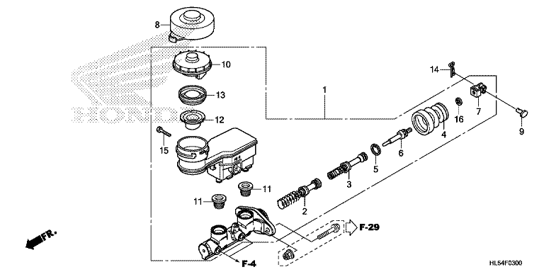 FR. BRAKE MASTER CYLINDER