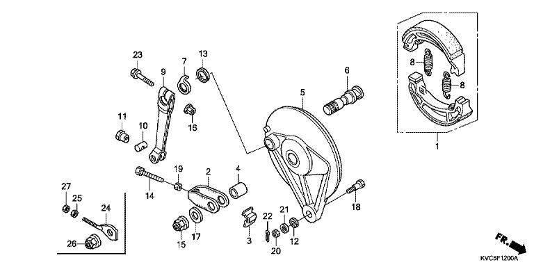 REAR BRAKE PANEL