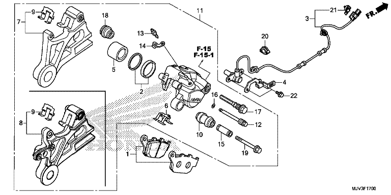 REAR BRAKE CALIPER