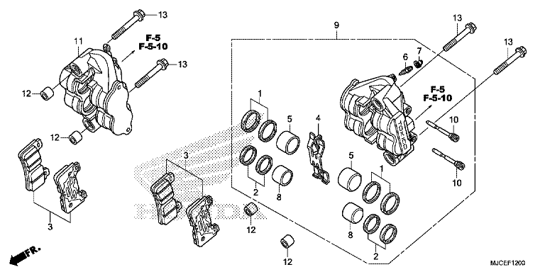 FRONT BRAKE CALIPER