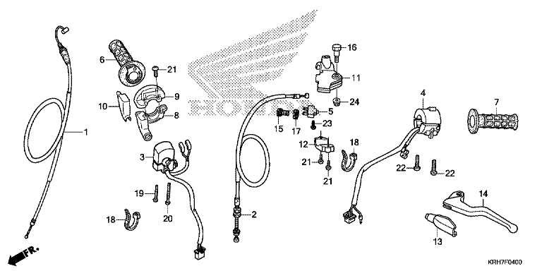 HANDLE LEVER/SWITCH/CABLE (DISK BRAKE)