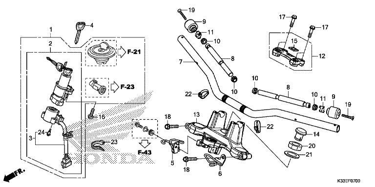 HANDLE PIPE/TOP BRIDGE