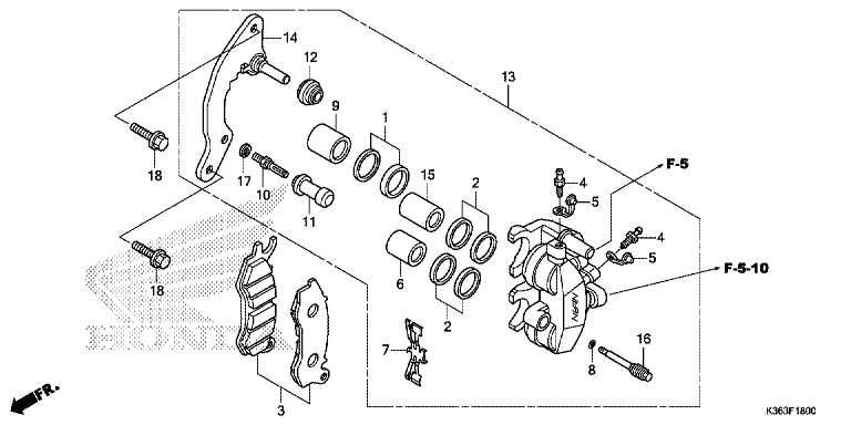 FRONT BRAKE CALIPER