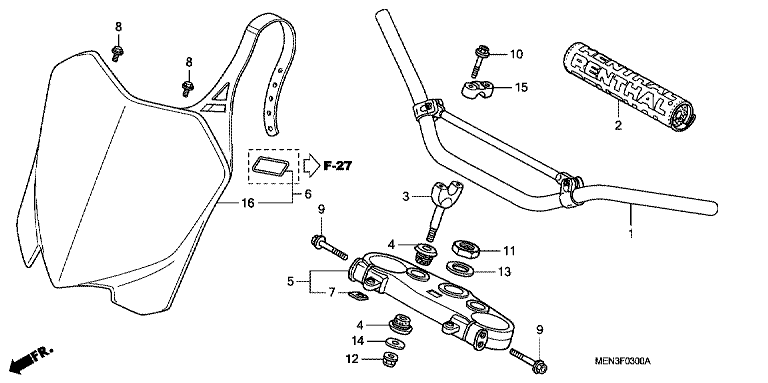 HANDLE PIPE/ TOP BRIDGE