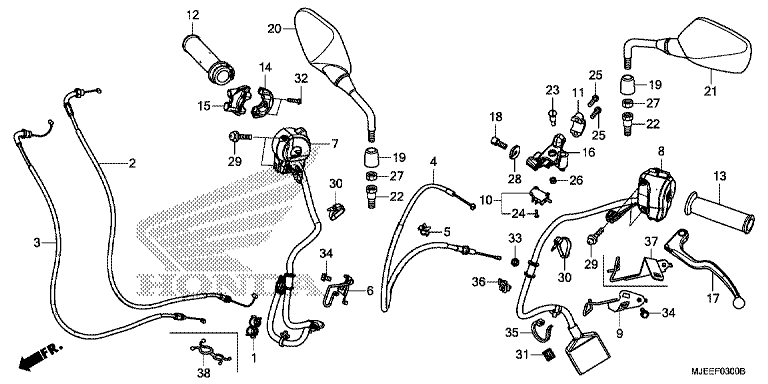 HANDLE LEVER/SWITCH/CABLE