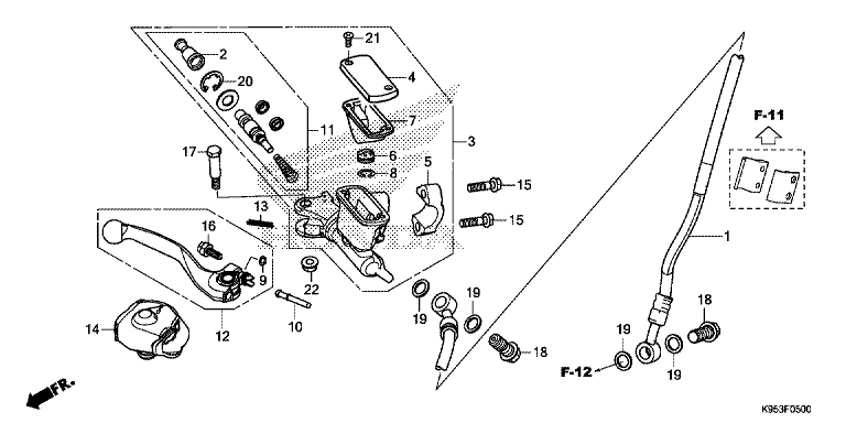 FR. BRAKE MASTER CYLINDER