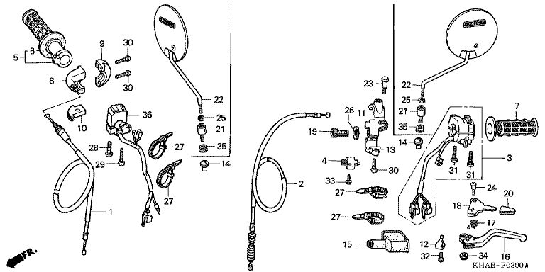 HANDLE LEVER/SWITCH/CABLE