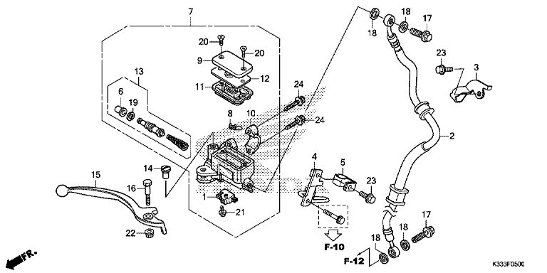 FRONT BRAKE MASTER CYLINDER