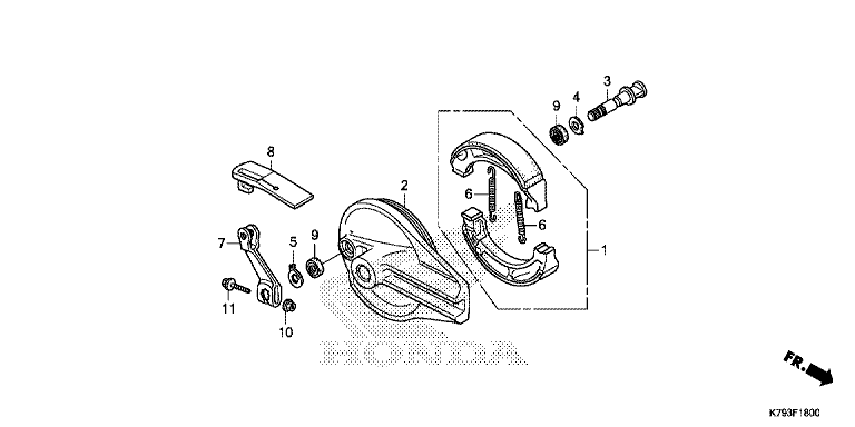 REAR BRAKE PANEL