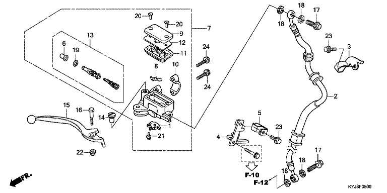 FRONT BRAKE MASTER CYLINDER