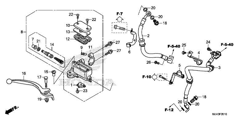 FRONT BRAKE MASTER CYLINDER