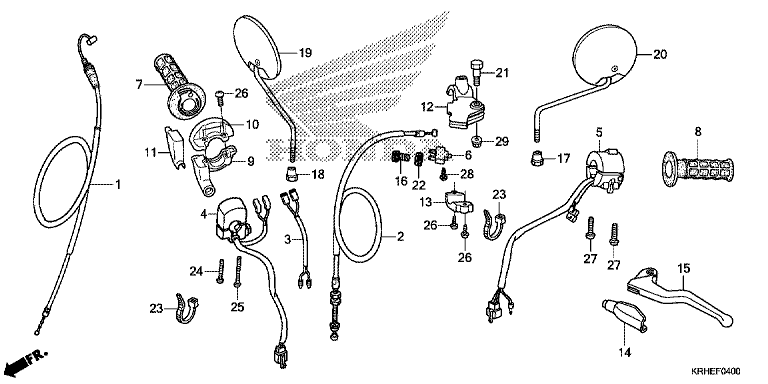 HANDLE LEVER/SWITCH/CABLE/MIRROR