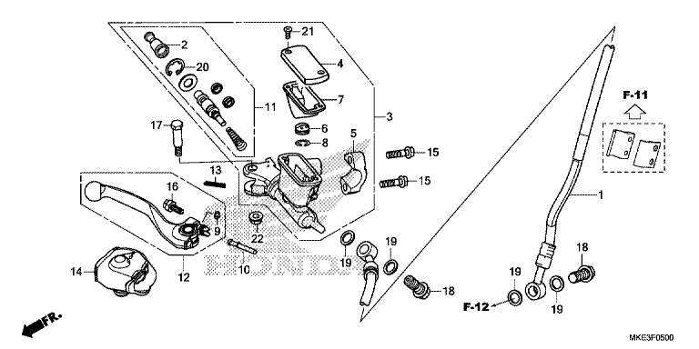 FR. BRAKE MASTER CYLINDER