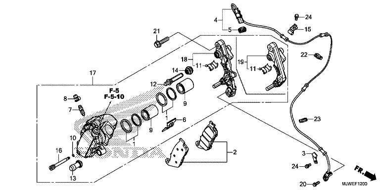 FRONT BRAKLE CALIPER