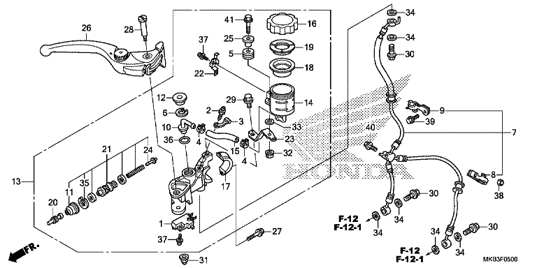 FR. BRAKE MASTER CYLINDER (CBR1000RR/S)