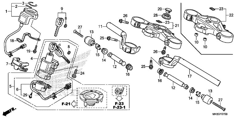 HANDLE PIPE/ TOP BRIDGE