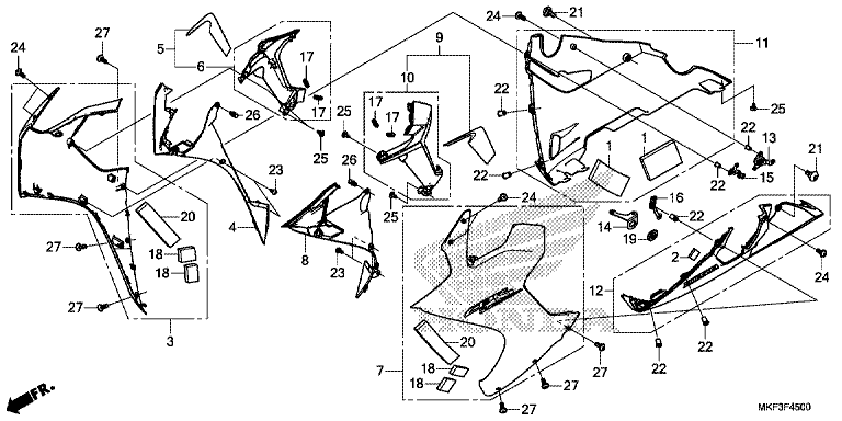 MIDDLE COWL