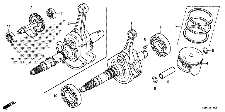 CRANK SHAFT/PISTON