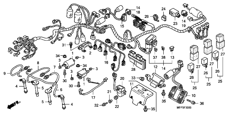 WIRE HARNESS/IGNITION COIL