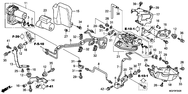 FRONT POWER UNIT/FRONT VALVE UNIT