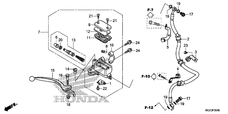 FRONT BRAKE MASTER CYLINDER