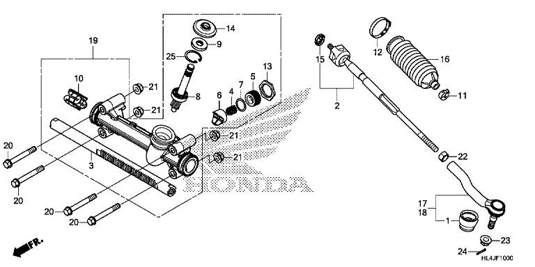 STEERING GEAR BOX/TIE ROD