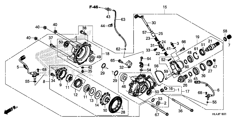 FRONT FINAL GEAR (SXS1000M3L/M5L)