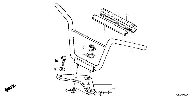 HANDLE PIPE/ TOP BRIDGE