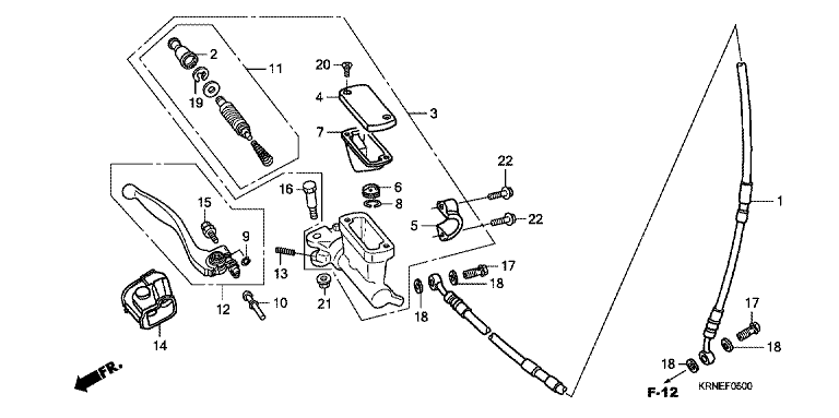 F BRAKE MASTER CYLINDER