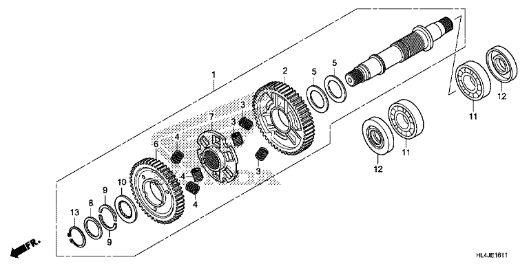 FINAL DRIVEN SHAFT