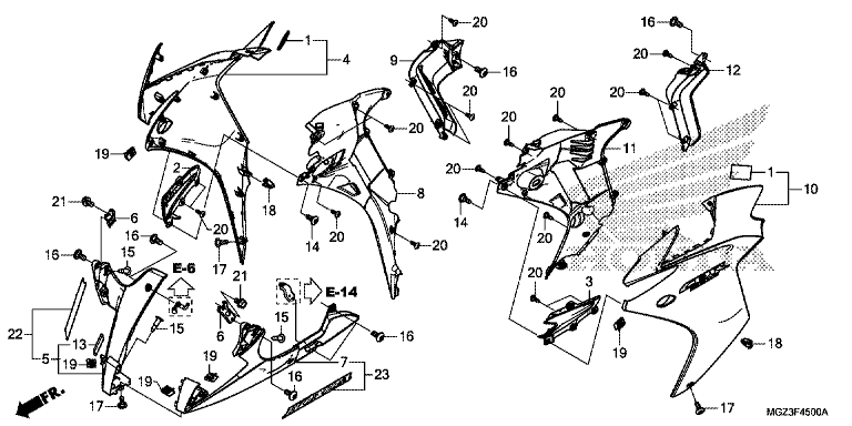 MIDDLE COWL