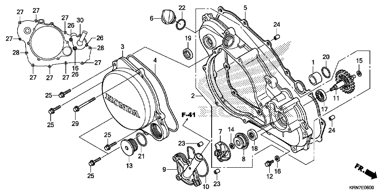 CRANKCASE COVER/WATER PUMP