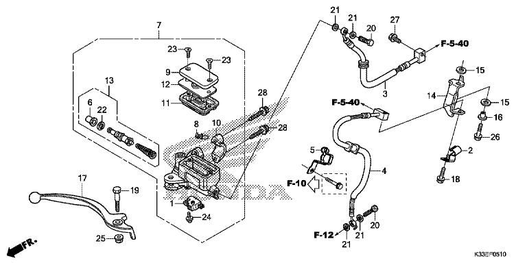 FRONT BRAKE MASTER CYLINDER