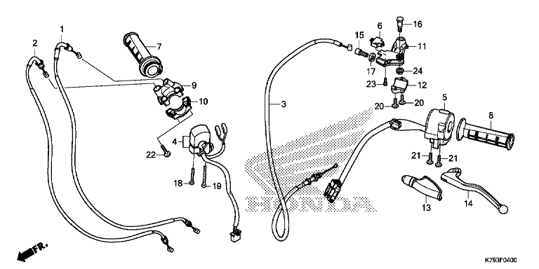 HANDLE LEVER/SWITCH/CABLE