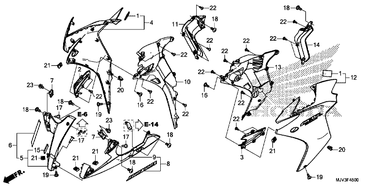 MIDDLE COWL