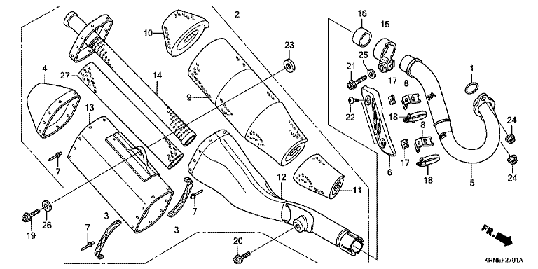 EXHAUST MUFFLER