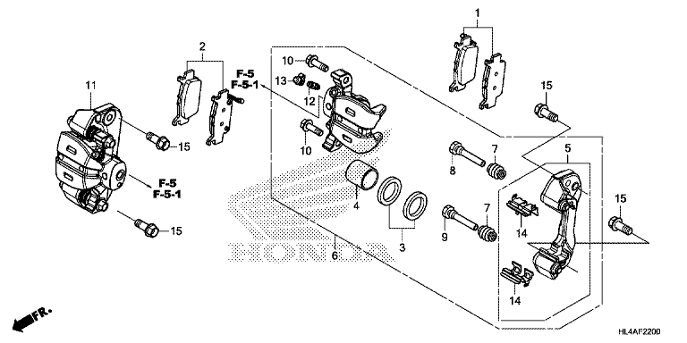 REAR BRAKE CALIPER