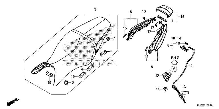 SEAT/REAR COWL