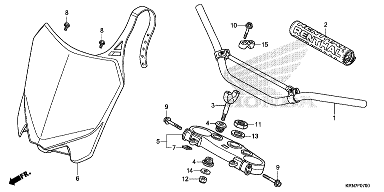 HANDLE PIPE/ TOP BRIDGE