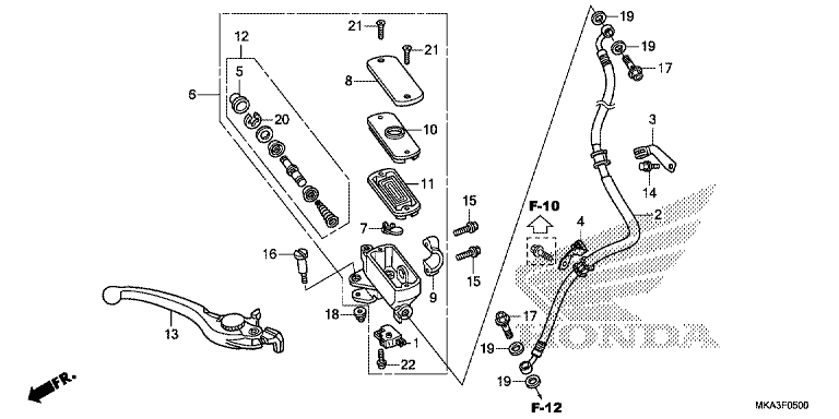 FR. BRAKE MASTER CYLINDER