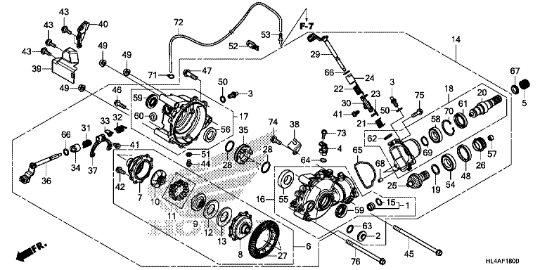 FRONT FINAL GEAR (SXS1000M3/M3P/M5P/M5D)