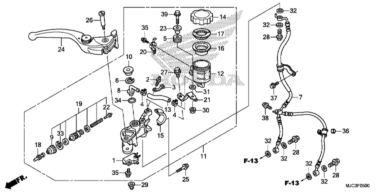 FR. BRAKE MASTER CYLINDER