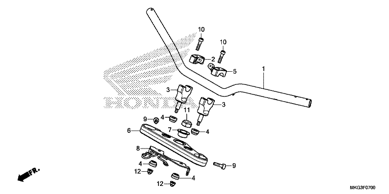 HANDLE PIPE/ TOP BRIDGE